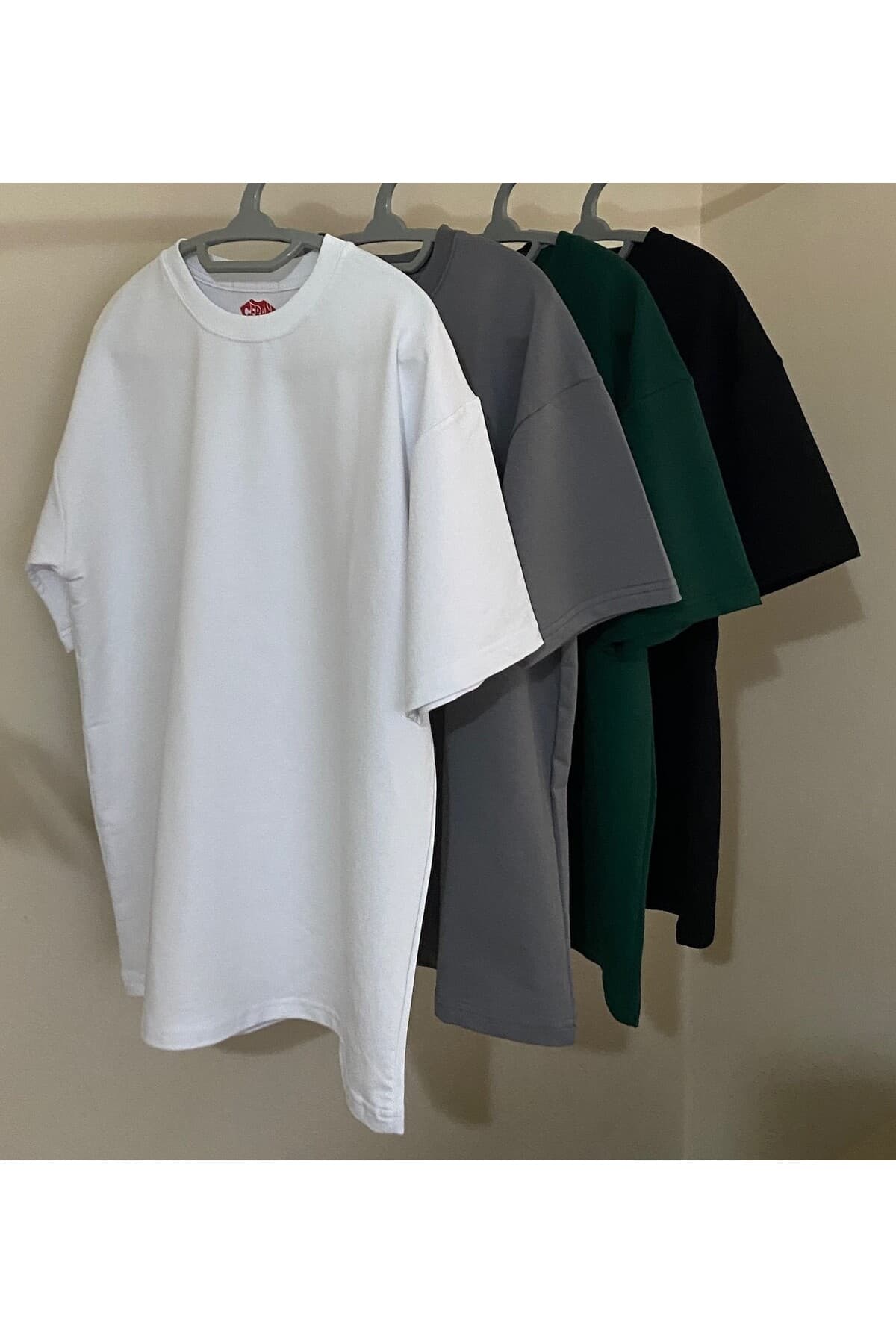 Baskısız Mevsimlik Oversize T-Shirt Erkek