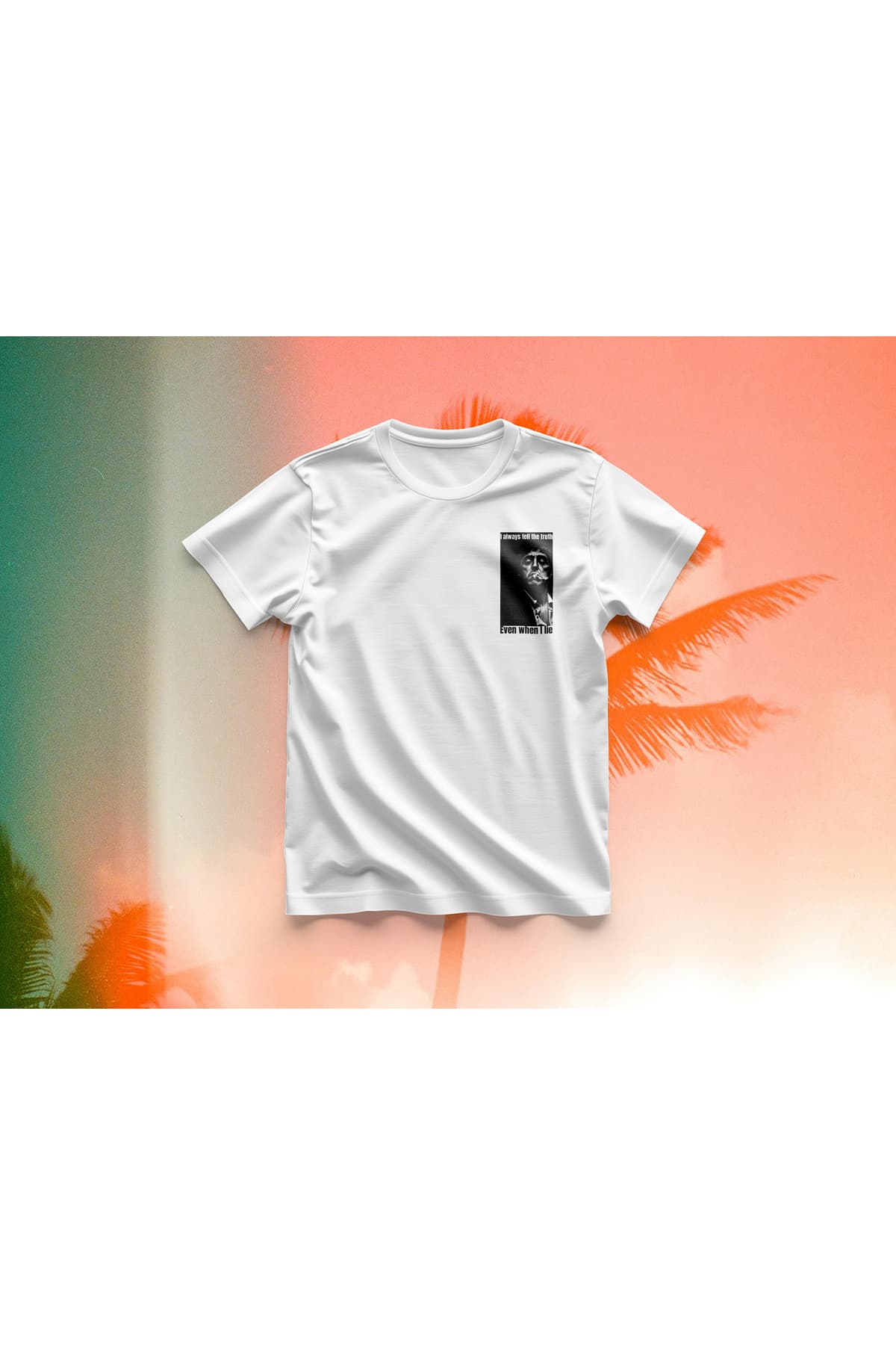Scarface Baskılı Oversize T-Shirt Erkek %100 Pamuk