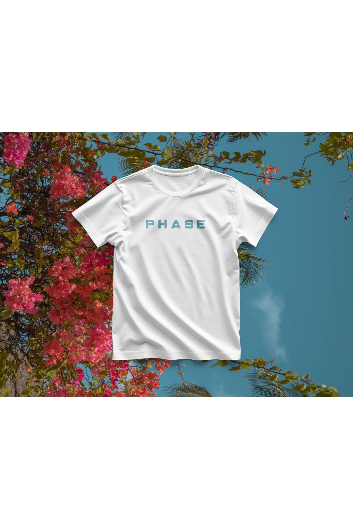 PHASE Yazılı Baskılı Oversize T-Shirt Erkek %100 Pamuk
