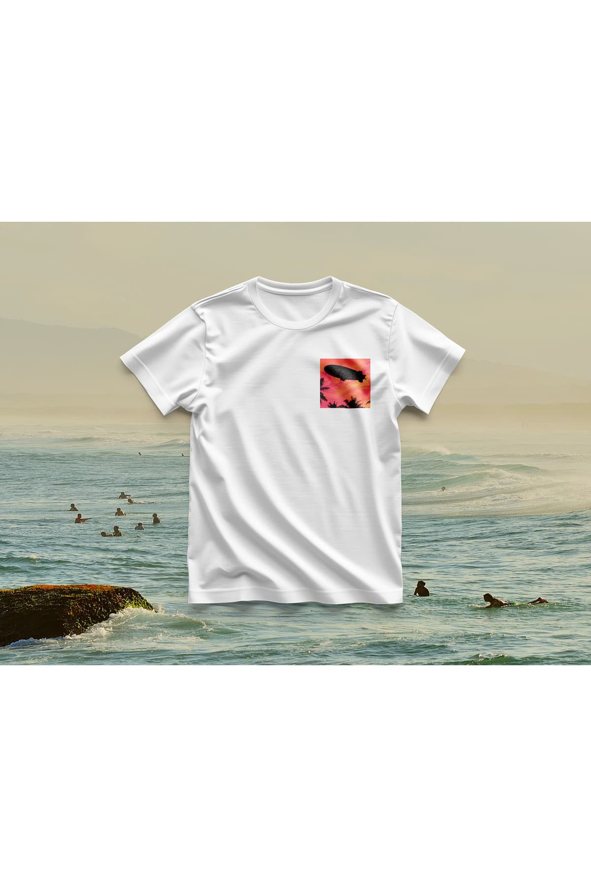 The World Is Yours Baskılı Oversize T-Shirt Erkek %100 Pamuk