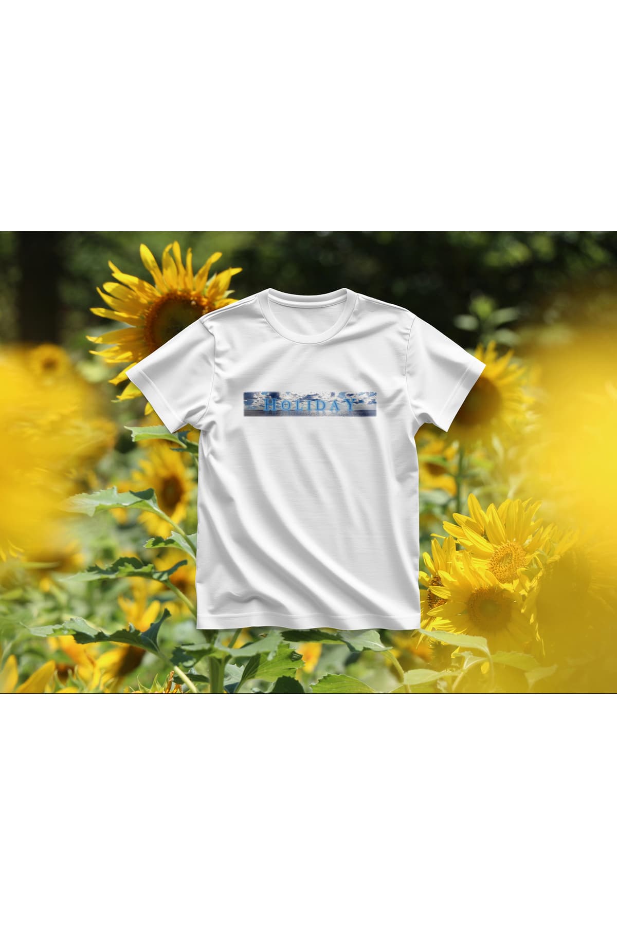 HOLIDAY Baskılı Oversize T-Shirt Erkek %100 Pamuk