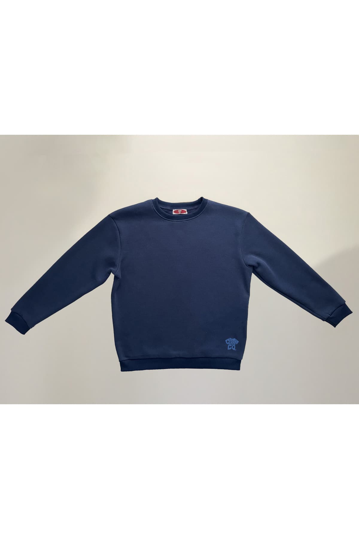 Oversize (İndigo) Mavi Baskısız Sweatshirt