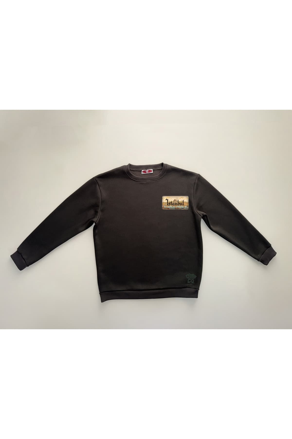 İstanbul Baskılı Sweatshirt – Mavi