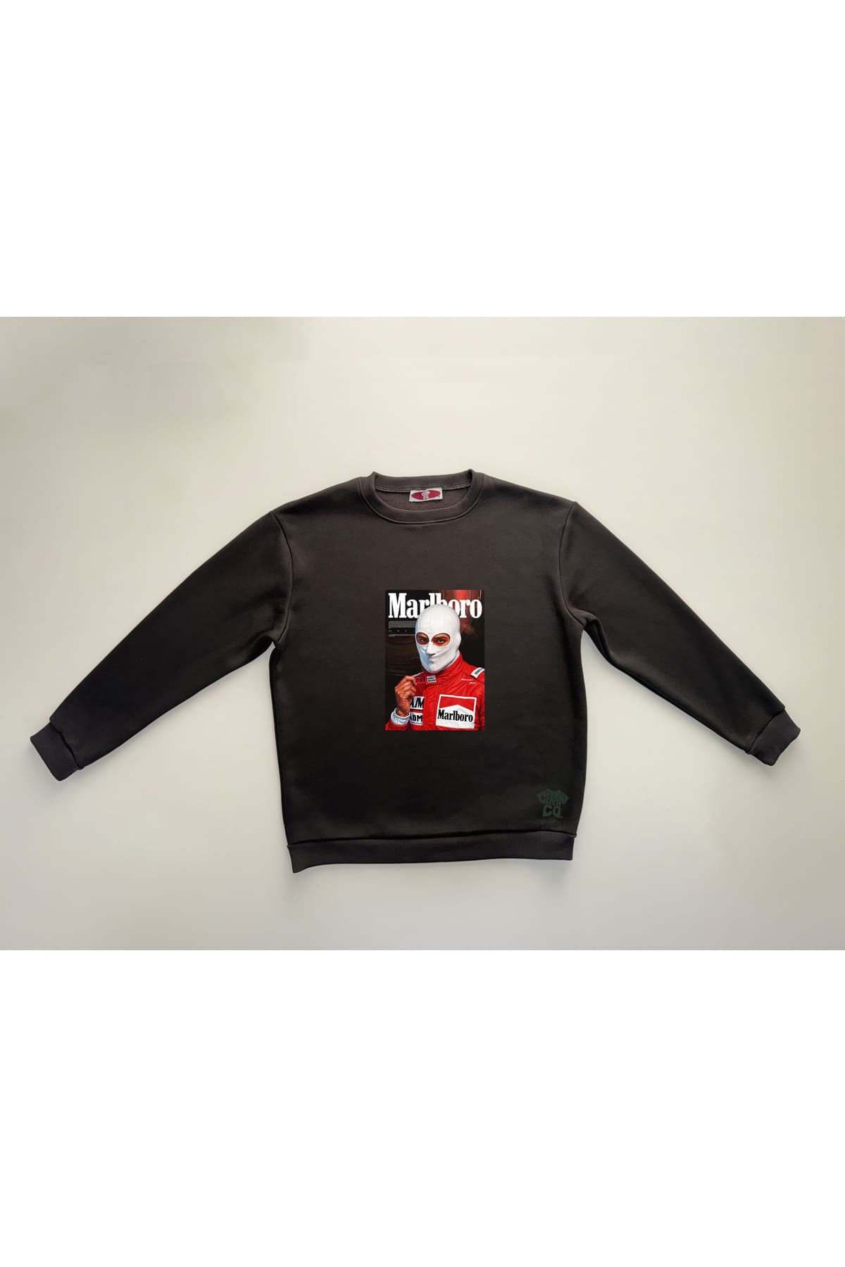 F1 Pilot Baskılı Sweatshirt – Mavi