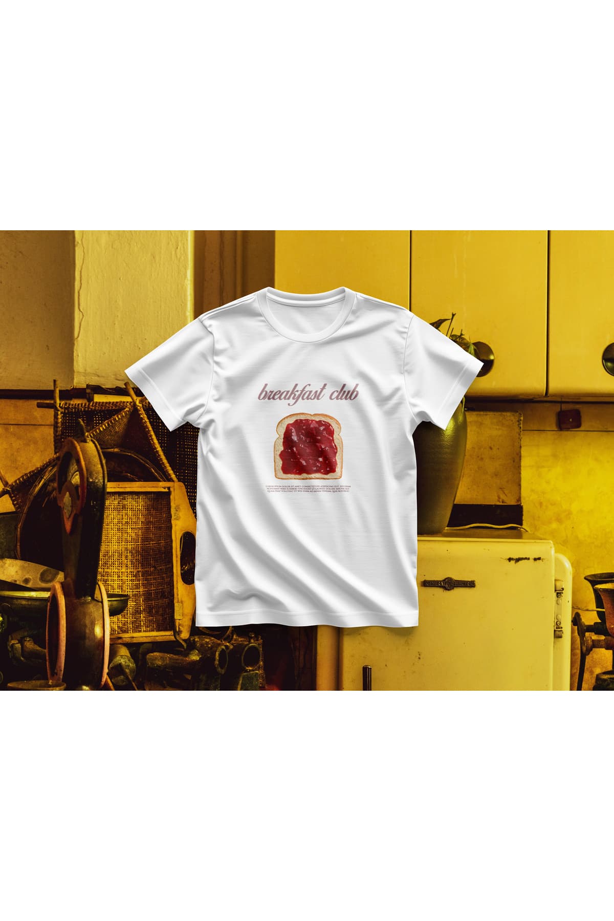 Breakfast Club Baskılı Oversize T-Shirt Unisex %100 Pamuk