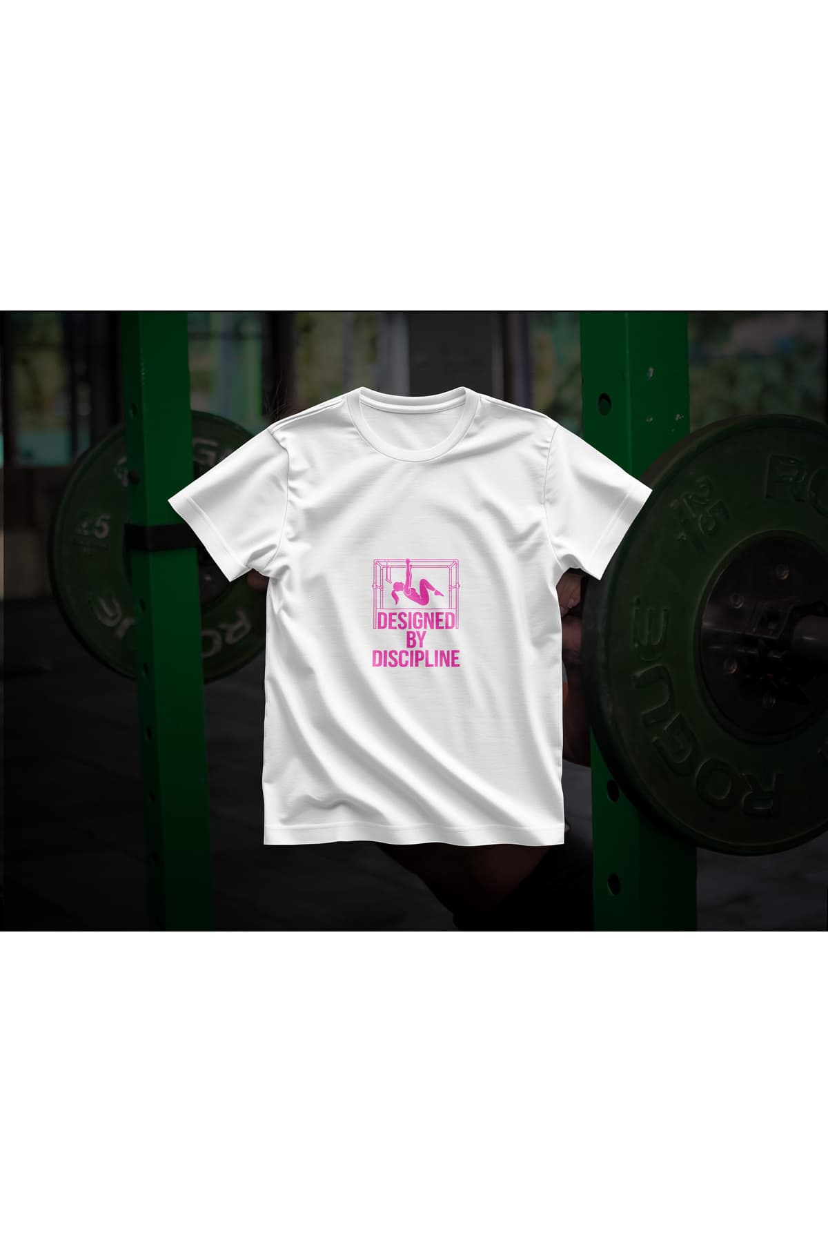 Designed By Discipline Pilates Baskılı Oversize T-Shirt Kadın %100 Pamuk
