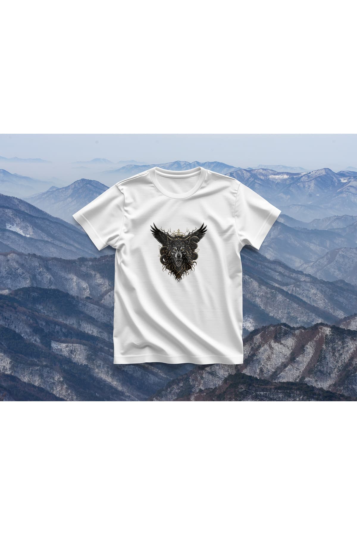 Kurt Baskılı Oversize T-Shirt Unisex %100 Pamuk